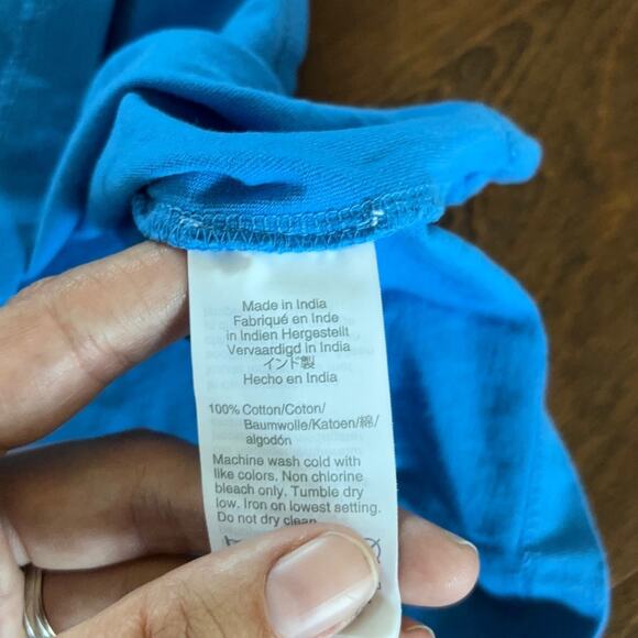 Crewcuts By J Crew XXL 14 Pullover Top Shirt Blue Casual Pocket - Picture 4 of 5